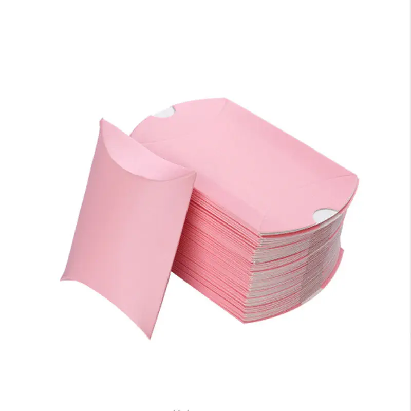 pink red 10 шт./компл. Красочные крафт-бумаги Бумага конфеты в подарочной коробке сумка свадебный подарок душа ребенка благоприятствует День рождения принадлежности подарок сумка 7 цветов - Цвет: pink red