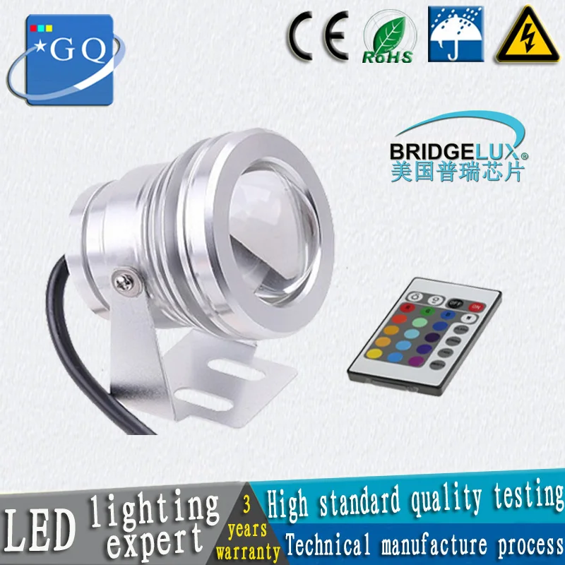 Светодиодный подводный светильник цветная лампа для фонтанов и бассейнов теплый