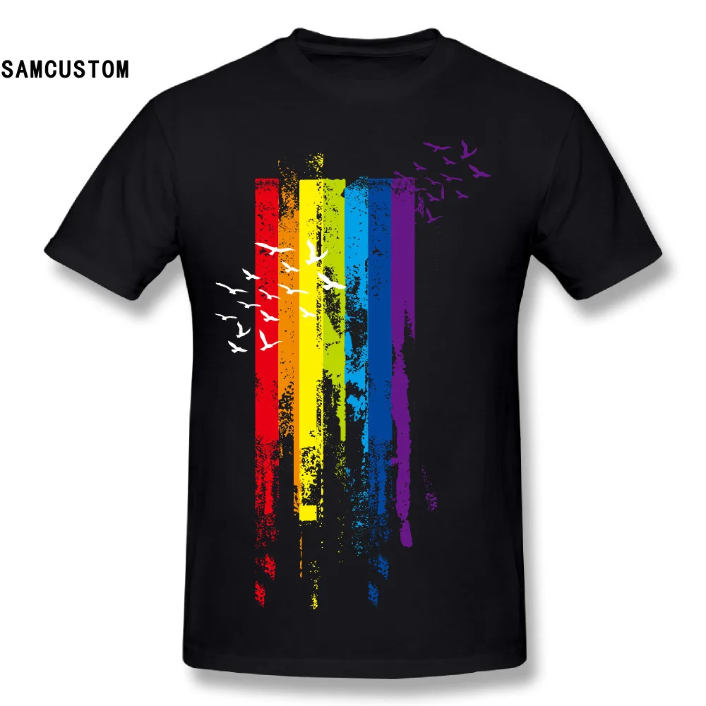 SAMCUSTOM Мужская Персонализированная креативная 3D печать LGBT Graffiti.png футболка с