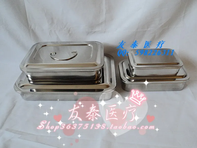2 шт 8 &quotдюймовый лоток для стерилизации из нержавеющей стали с крышкой