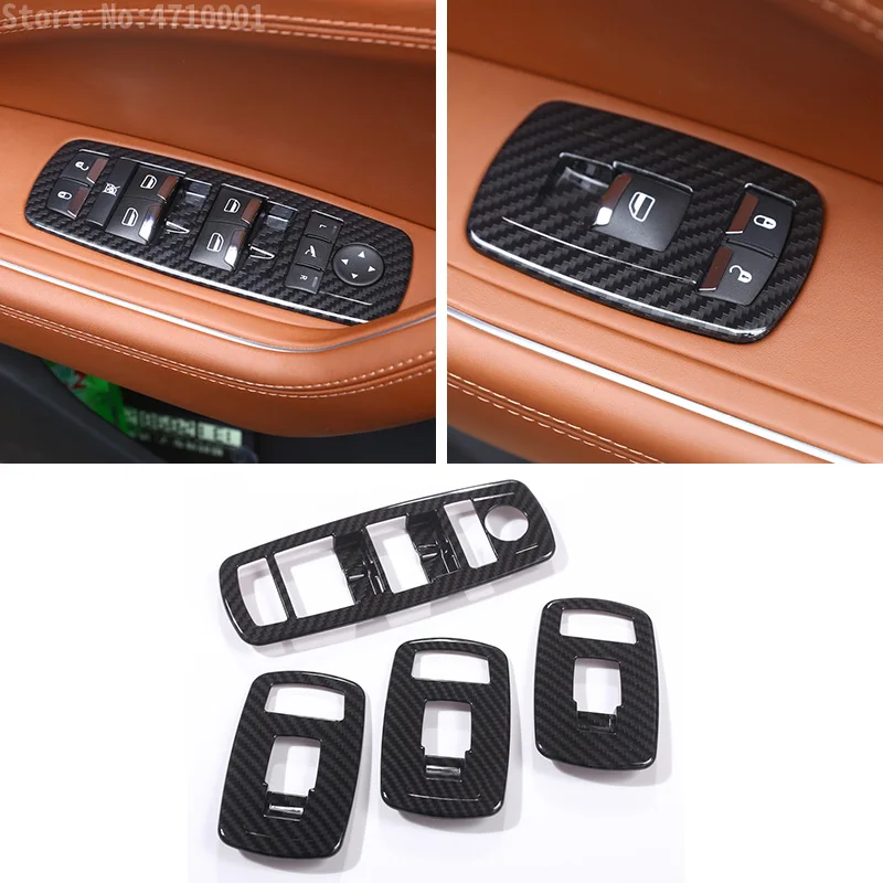 Стильная хромированная крышка из углеродного волокна ABS для автомобильного