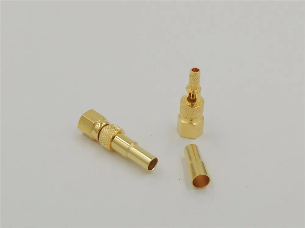 Прямой обжимной Соединитель с гнездовым разъемом SMC для кабельного адаптера RG174