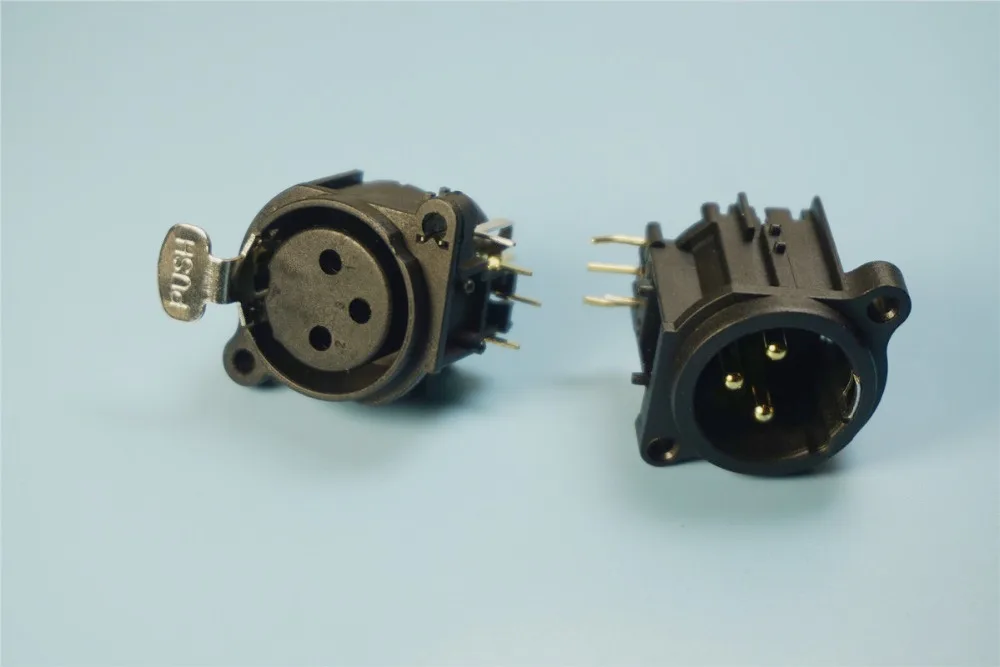 250 пар 3 контактный разъем XLR крепление на панель гнездо защелка и штекер круговой
