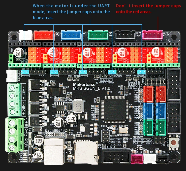 5 шт. MKS TMC2209 UART шаговый двигатель модуль драйвера бесшумный драйвер StepStick VS TMC2208 TMC2130 для MKS SGen L плата части 3d принтера