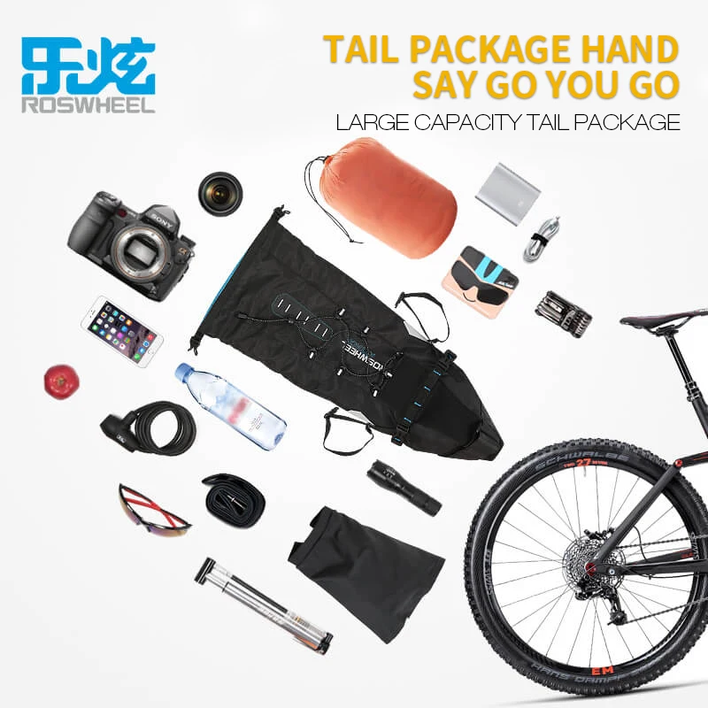 Roswheel велосипедная седельная сумка чемодан на заднюю часть велосипеда