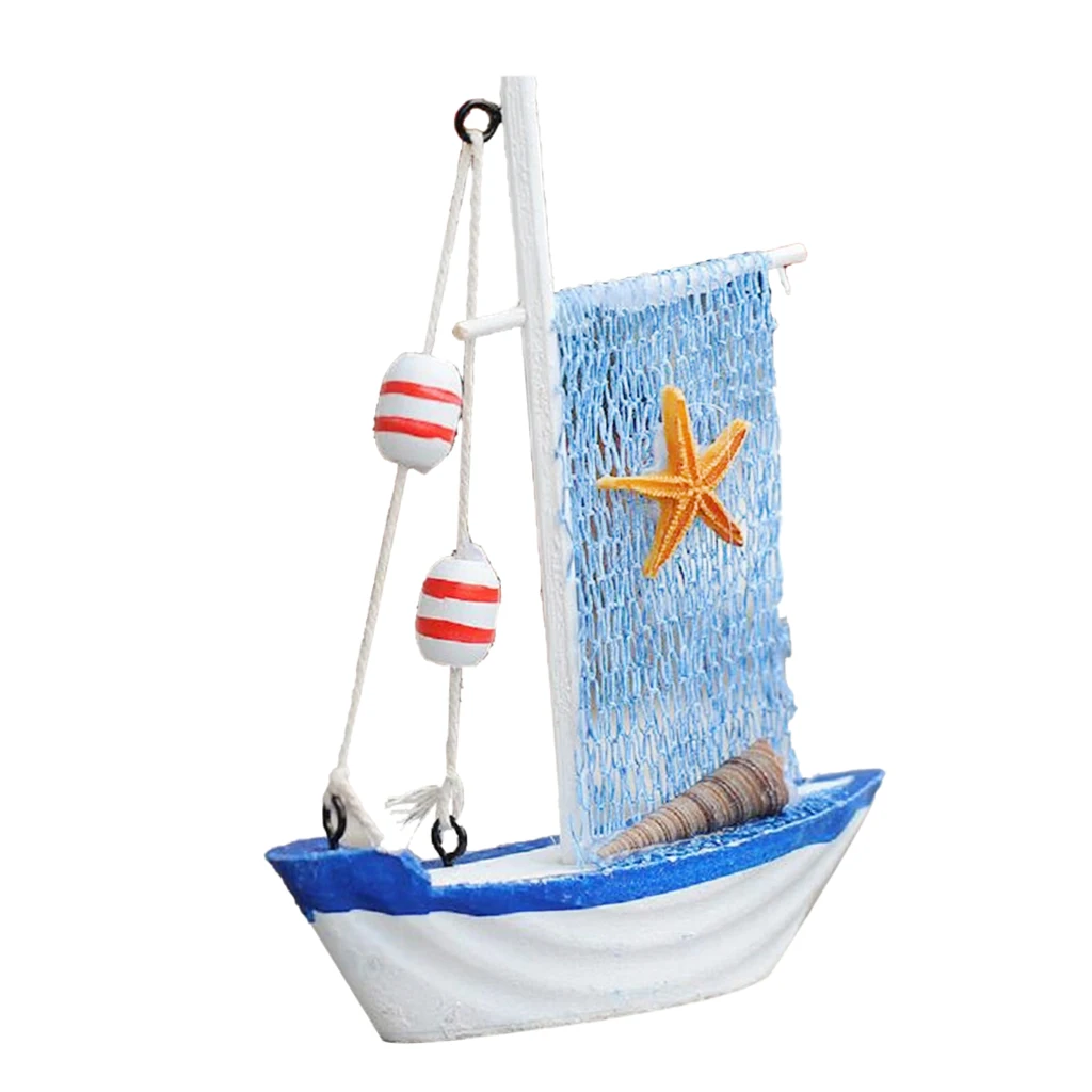 Mediterranean Nautical Tropical Fishing Net Sailing Decor Home Ornament #5 | Figurines &amp Miniatures