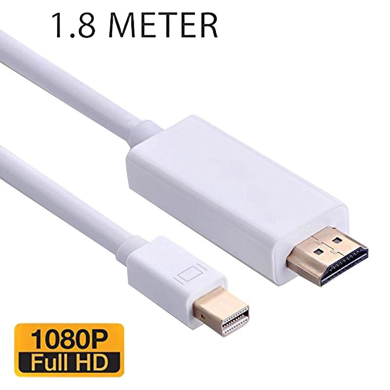 Effelon 1.8 м/6ft Дисплей Порты и разъёмы мини DP к HDMI Мужской Кабель-адаптер для Apple Macbook