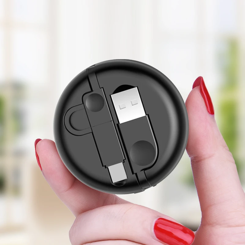 Выдвижной USB кабель Oatsbasf 2 в 1 длина 100 см с Micro кабелем|Кабели для мобильных