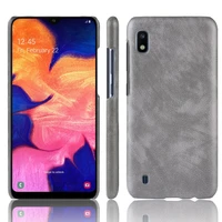 for samsung galaxy a10 a 10 case retro pu leather litchi pattern skin hard cover for samsung galaxy a10 sm a105fds phone case