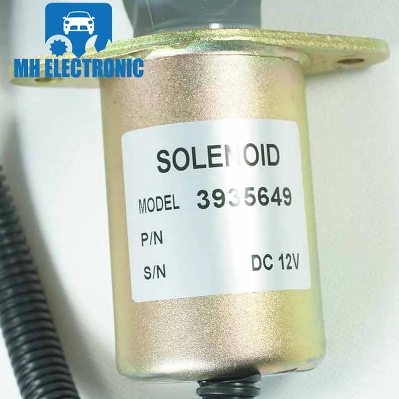 MH Electronic for Cummins 6CT Diesel Parts Engine Stop Solenoid 12V 3935650 3935649 Fuel Shutdown Shut off Valve | Автомобили и