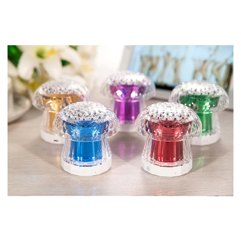 20 шт./лот Портативный Мини Bluetooth динамик s led Гриб беспроводной смарт Hands Free с FM