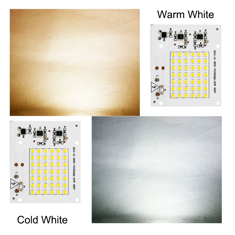 Smart IC светодиодный чип лампы SMD 2835 220 V 10 W 20 30 50 100 Мощность прожектор