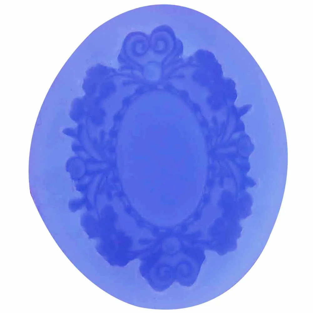 10PCS/SET Mirror Frame Shaped 3D Silicone Mold Fondant Chocolate Candy Clay Jelly Molds Cake Decorating Tools m813 | Дом и сад