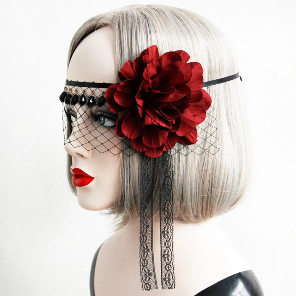 Черная винтажная Сексуальная кружевная маска для глаз элегантные женские маски