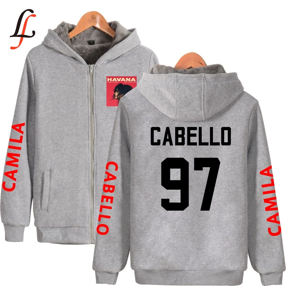 Управляемая Harajuku очень теплая толстовка с капюшоном Camila cabello Плюс Толстая зимняя