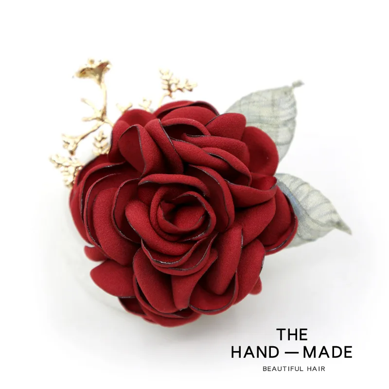 Модные эстетические искусственный цветок брошь значки корсаж для женщин шаль