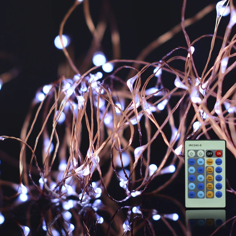 30 м ИК-пульт LED медная проволока Новинка световая гирлянда Водонепроницаемая