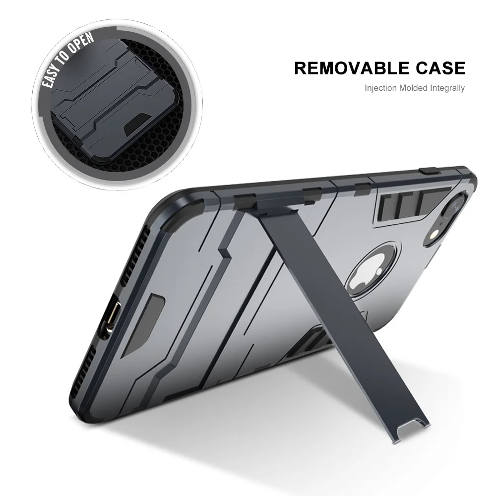NORTHFIRE Armor Phone Case For iPhone 6 6s 7 8 Plus X XS Max XR Stand Holder Protective Cover Fundas |