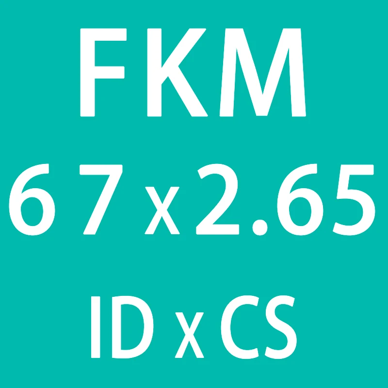 1 шт. фторсодержащий каучук кольца/FKM/уплотнительные прокладки уплотнения CS2.65mm ID63/65/67/69/71/73/75 мм уплотнительное кольцо топлива уплотнительная шайба - Цвет: ID67mm
