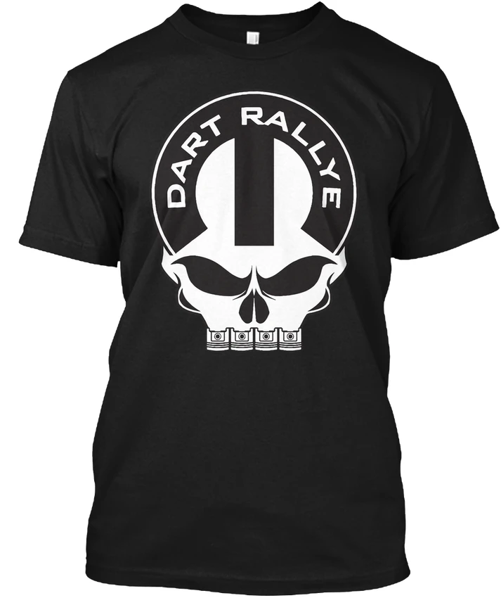 Dodge Dart Rallye Mopar Skull популярная футболка без тегов удобная трикотажная ткань|Мужские