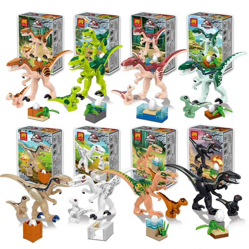 8 шт./лот динозавр Юрского периода DIY сборки строительные блоки с динозавром