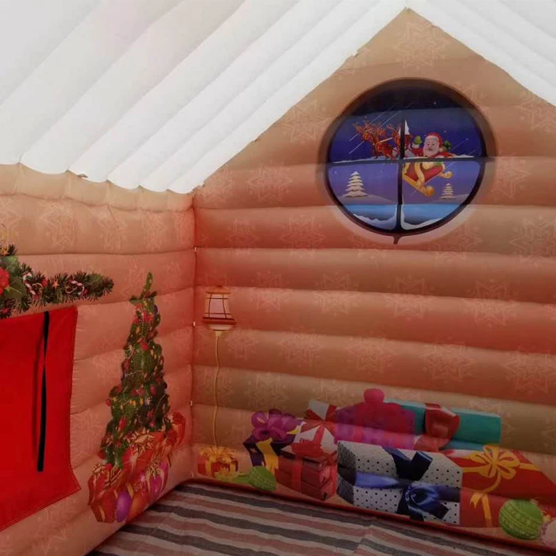 Надувной рождественский дом из ПВХ для украшений | Игрушки и хобби