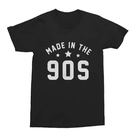 

90s T-Shirt Made In The 90s Funny Mens Tee Cotton T-Shirt Gift Born In The 90s Funny Men's T-Shirt-C103