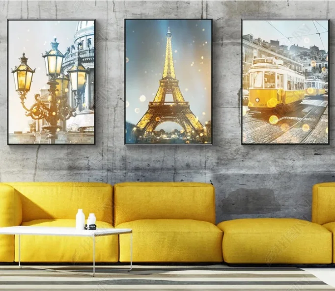 

Tower Combination Nordic Decorative Poster Print Modular Wall Paintings For Living Room Wall Art Home Decor No Framed