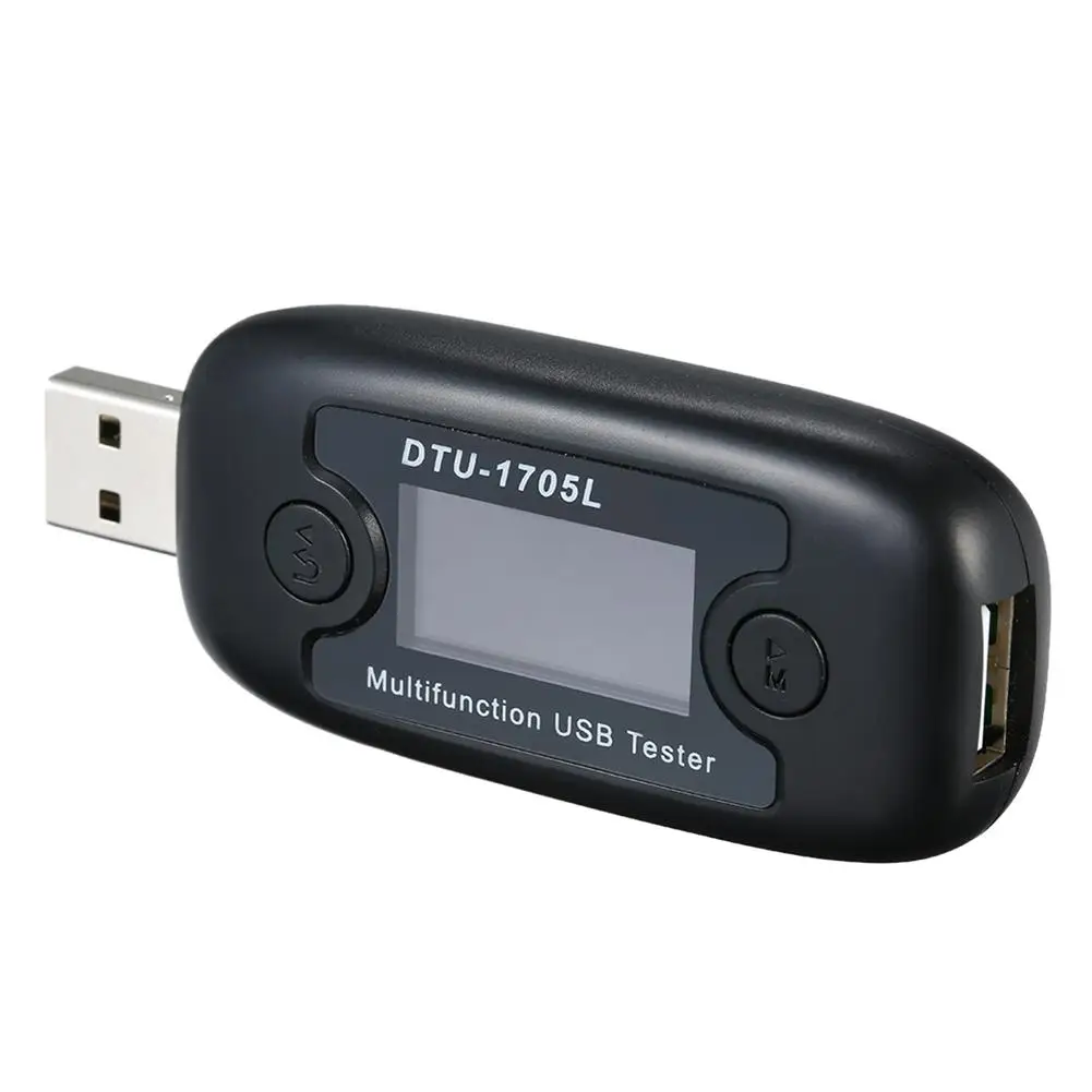 DTU-1705L Быстрая зарядка USB ЖК-тестер Напряжение Ток мощность электрическая Емкость