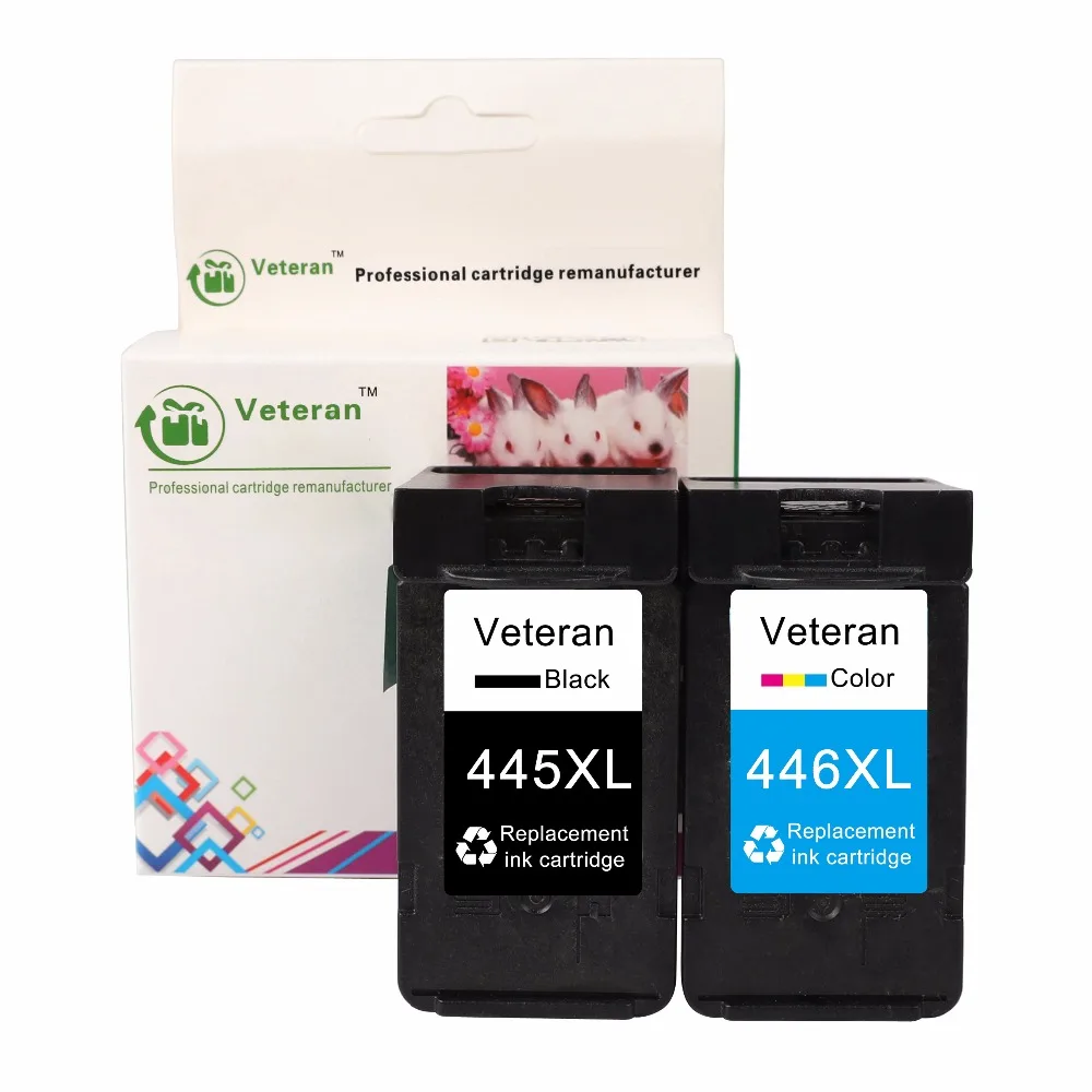 Ветеран PG445 CL446 картридж для Canon PG 445 CL 446 чернильный Pixma MX494 MG2440 MG2540 MG2940