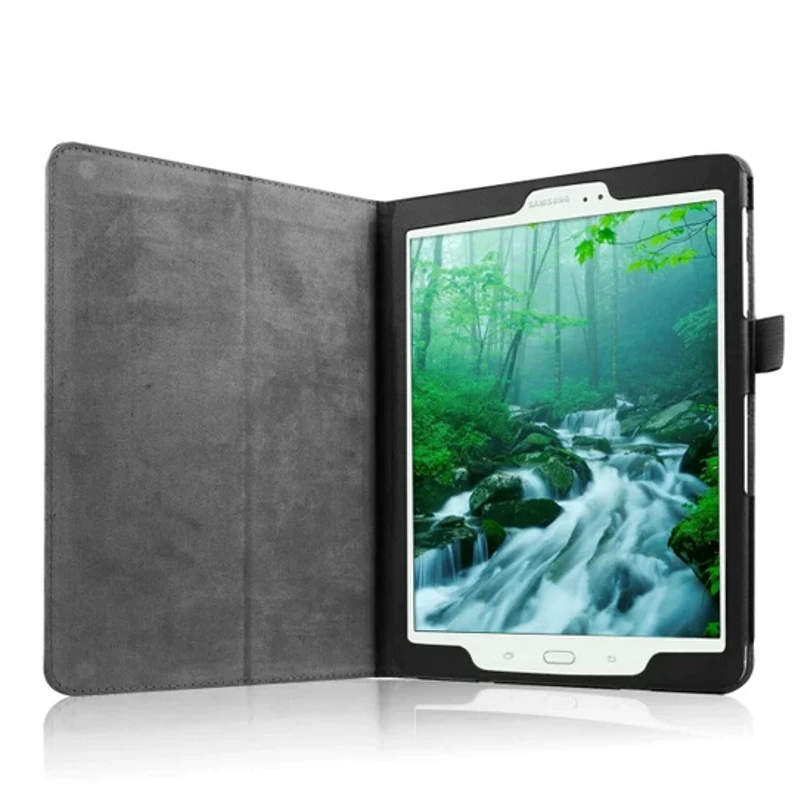 Роскошный кожаный защитный чехол-книжка с подставкой + 1 прозрачная защитная