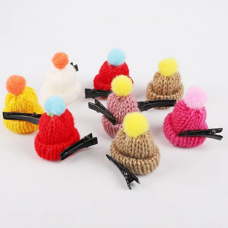 New Arrival 10pcs/lot Multiple Color Woolen hat handmade diy Earrings Material Package Hair Accessories Decoration Supplies | Украшения и