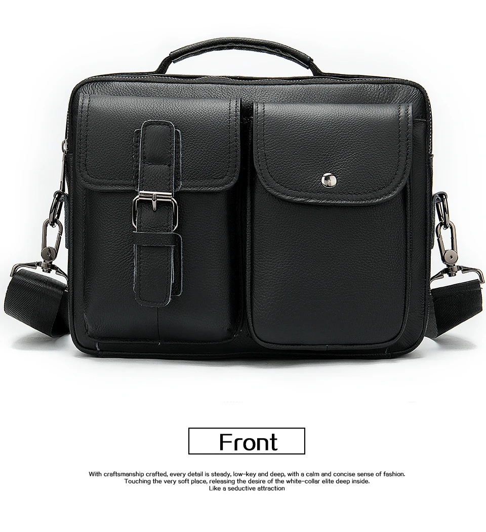 mens genuine leather computer bag men leather bag men vintage business briefcase for mens briefcase laptop bags aktentasche 8592