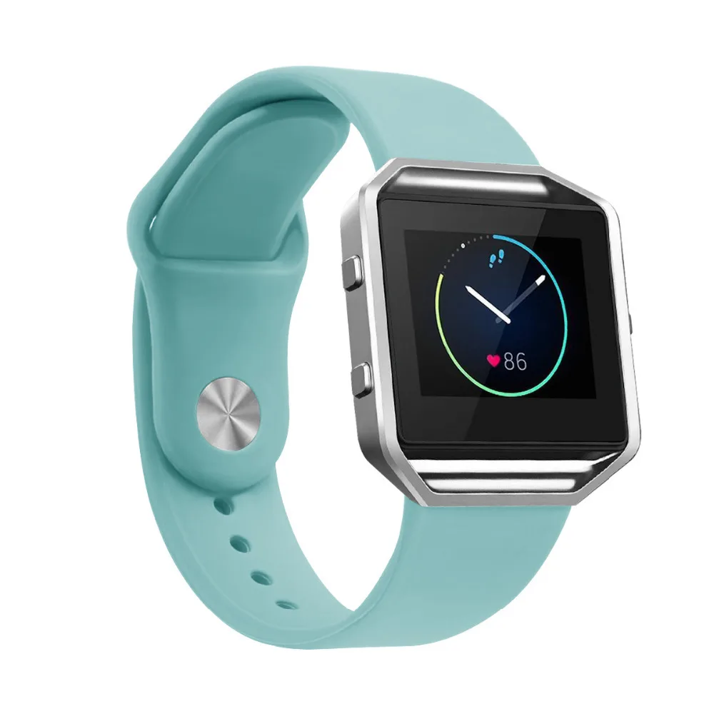 Для Fitbit Blaze Bands силиконовый сменный спортивный ремешок браслет на запястье для Smart