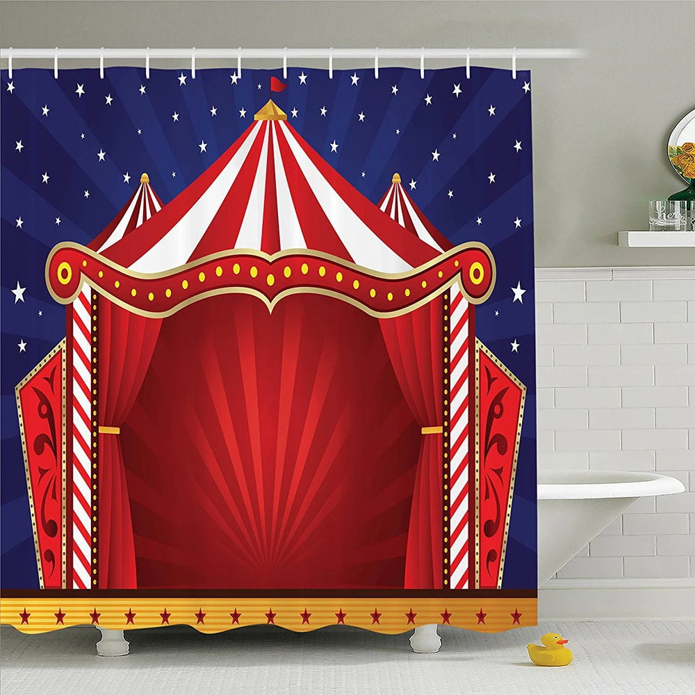 Circus декора душ занавес холст палатки цирк сценического театр шутки клоун веселый