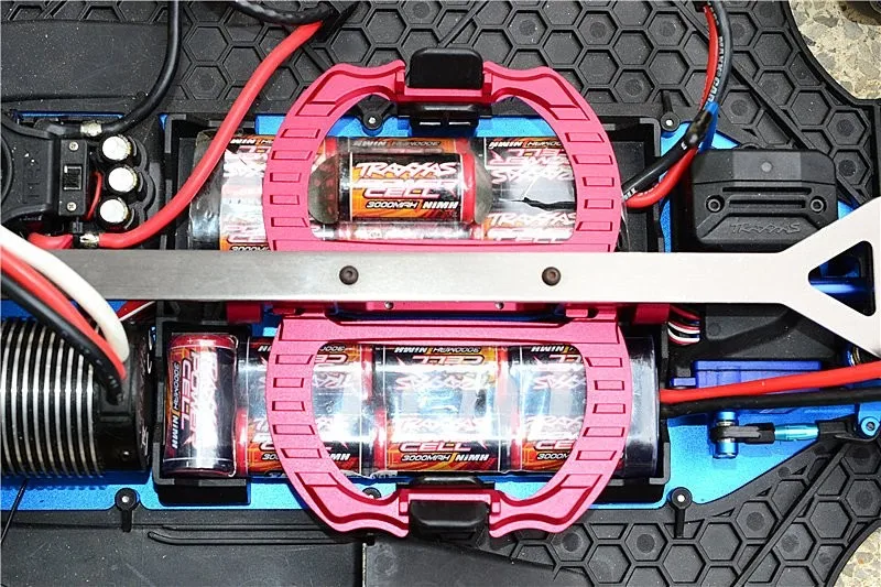 Держатель батареи из алюминиевого сплава TRAXXAS XO 1 пара XO0126|traxxas xo-1|traxxas batteryholder battery