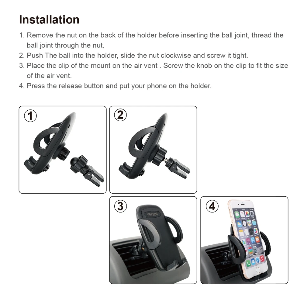 

Car-styling Car Air Vent Phone Holder For IPhone Samsung 360 Degrees Rotation Mount Holder Mobile Phone Stand Cradle Universal