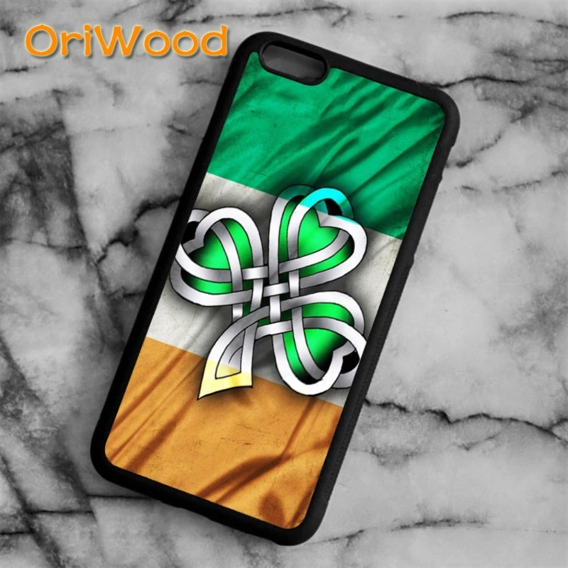 Чехол OriWood с ирландским флагом и клевером для iPhone 5 6s 7 8 plus X XR XS 11 12 pro max Samsung Galaxy S7 edge