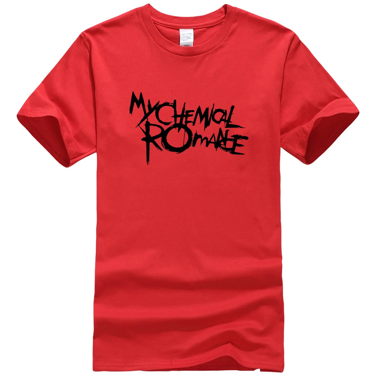 My chemical romance мужские качественные футболки рок панк с буквенным принтом Мужская рубашка летние высококачественные хлопковые облегающие футболки - Цвет: red1