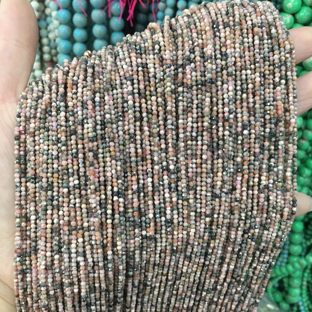 Маленькие бусины из натурального камня, бусины из натурального граната, апатит 2 мм, разделенные бусины для изготовления ювелирных изделий, ожерелье, браслет своими руками