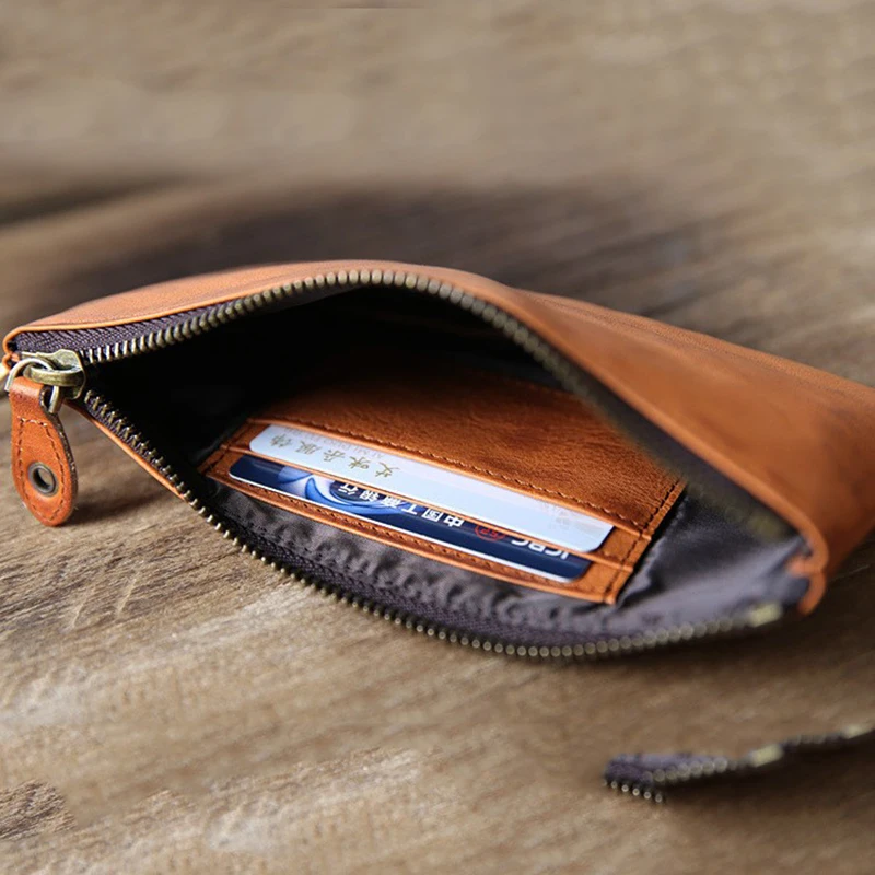 

Genuine Leather Wallet Men Male Real Cowhide Vintage Slim Long Zipper Men's Purse With Card Holder Phone Pocket Clutch Bag Women