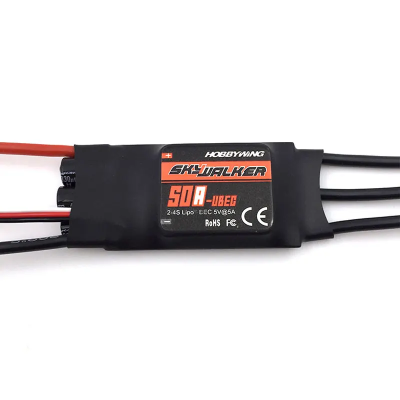 Skywalker 50A ESC контроллер скорости с UBEC для вертолетов и авиоуправляемых