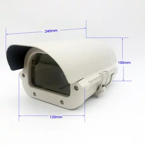 6-дюймовый корпус для камеры видеонаблюдения прозрачное стекло без объектива выресветодиодный светодиодсветильник камера корпус наружный...