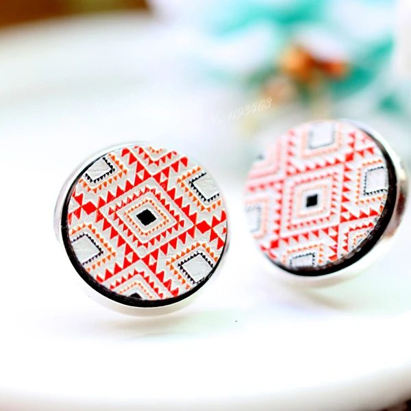 Уникальный 3D геометрический тисненый 16 мм круглый цветной рисунок узор лазерная