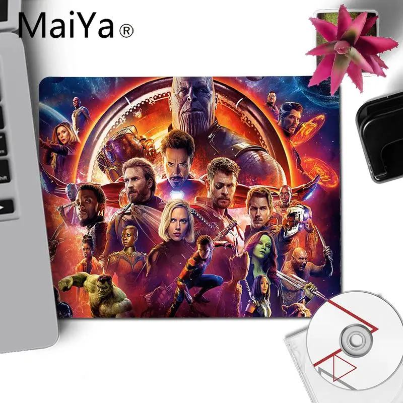 No Lock Edge 18x22cm Maiya Мстители 4 эндигра ноутбук игровые мыши коврик для мыши игровой коврик для мыши xxl стол ноутбук коврик для мыши геймер Настольный коврик - Цвет: No Lock Edge 18x22cm