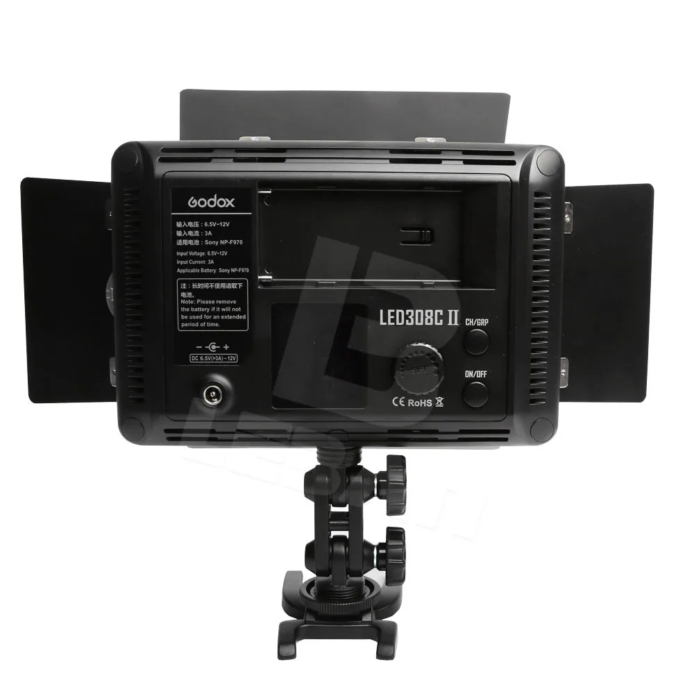 Светодиодная лампа для видеосъемки Godox LED 308II C 3300K 5600K + пульт дистанционного