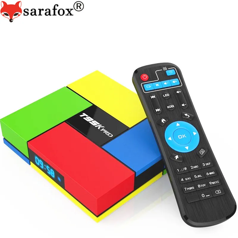 T95K PRO Android 6 0 Smart ТВ Box Amlogic S912 Octa Core 2 ГБ 16 4 г/5 ГГц двойной Wi-Fi BT4.0 KD нагрузки К H.265 VP9 HDR
