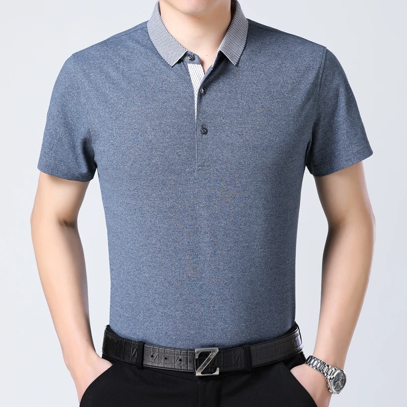 

Male Polo 2019 New Fashion Casual Brand Mens Summer 100% cotton Short Sleeve Solid Color Polo Shirt Men 1815