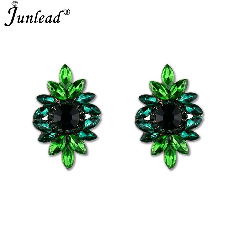 Junlead очарование Boho разноцветные Винтаж себе Роскошные хрустальные серьги Мода