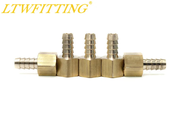 

LTWFITTING Brass Fitting Coupler 3/8" Hose Barb x 3/8" Female NPT Fuel